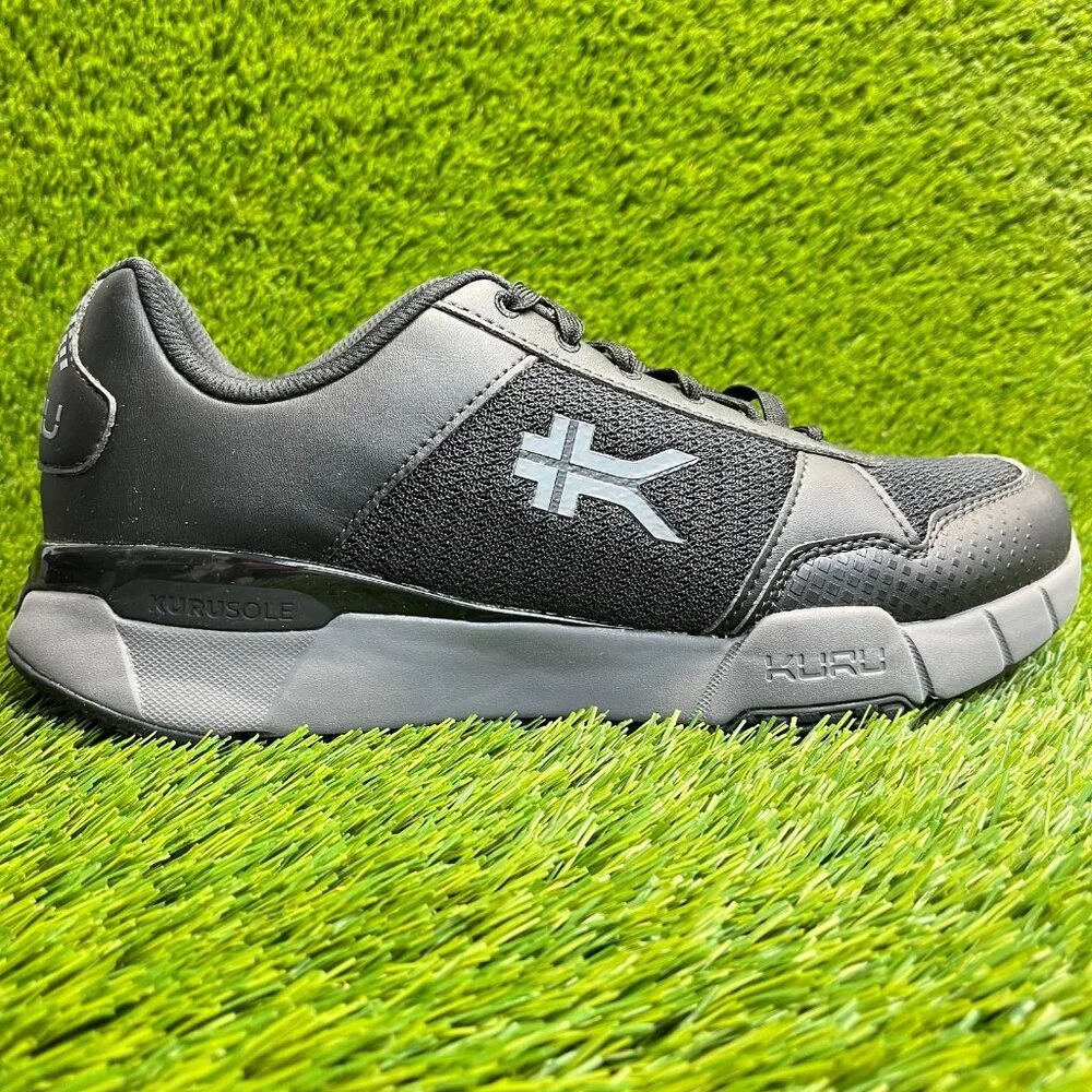 Kuru Quantum 2.0 Mens Size 11 Black Gray Athletic Running Walking Shoes Sneakers